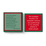 Christmas Related | Reversible Cocktail Napkins