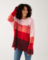 SeaHappy Sweater | Bliss Pink Stripe