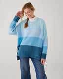 SeaHappy Sweater | Galaxy Blue Stripe