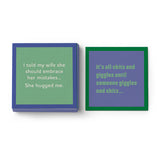 She Hugged Me | Reversible Cocktail Napkins