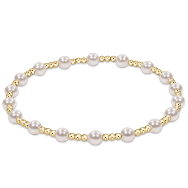 Classic Sincerity Gold 4mm Bracelet | Pearl