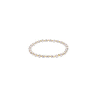 Grateful Pattern 4mm Bracelet | Pearl