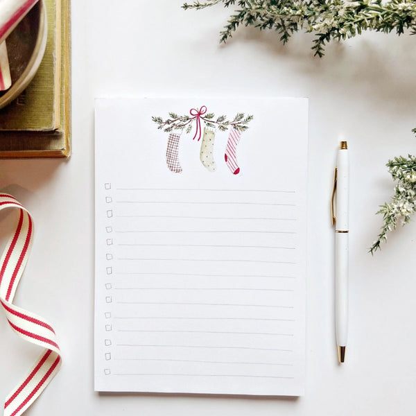 Stockings | Christmas Checklist Pad