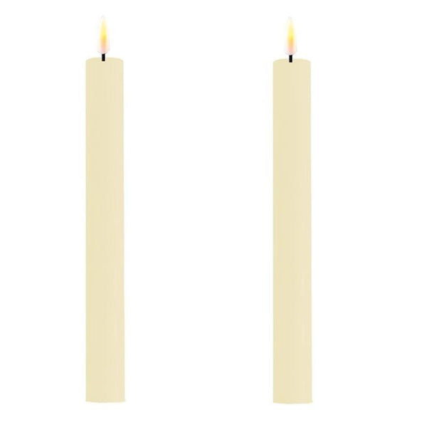 9.6" LED Taper Candles | Cream