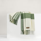 Olive Wellington Plaid Throw