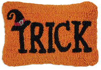 Trick Hooked Wool Pillow