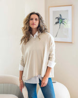 Petite Catalina V-Neck | Sand