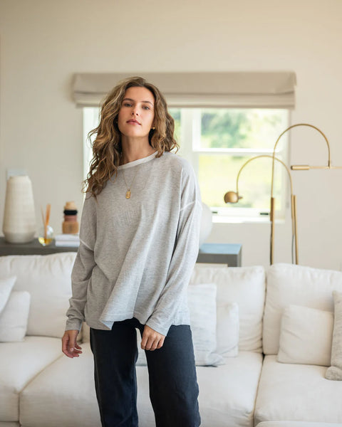 Delmar Sweater | Silver Cloud