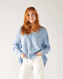 Toujours V-Neck Sweater | Chambray