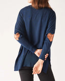 Amour Sweater | Light Navy + Bronze Hearts