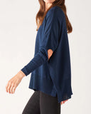 Amour Sweater | Light Navy + Bronze Hearts