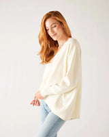 Toujours V-Neck Sweater | Cream