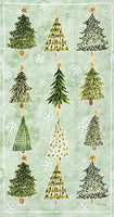 Christmas Tree Pattern Guest Towels