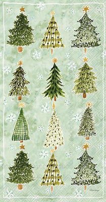 Christmas Tree Pattern Guest Towels