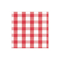 Red Gingham Cocktail Napkins