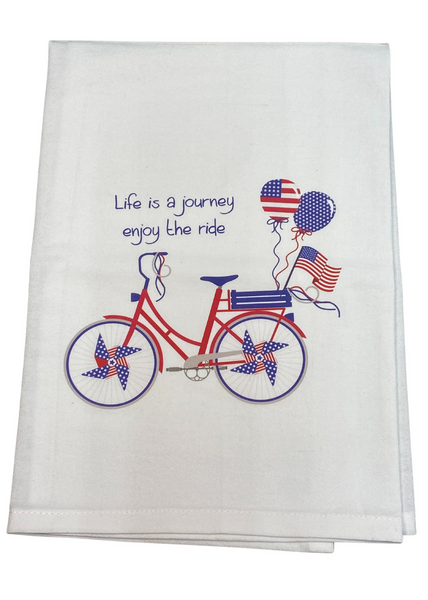 Life's A Journey Americana Towel
