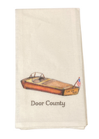 Door County Good Times Boat | Dish Towel