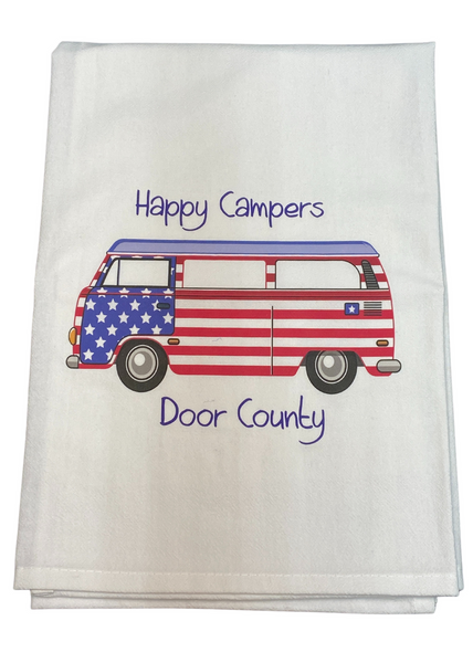 Door County Happy Campers Towel