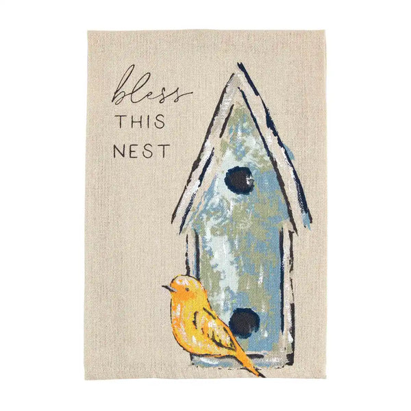 Bless This Nest Painted Towel