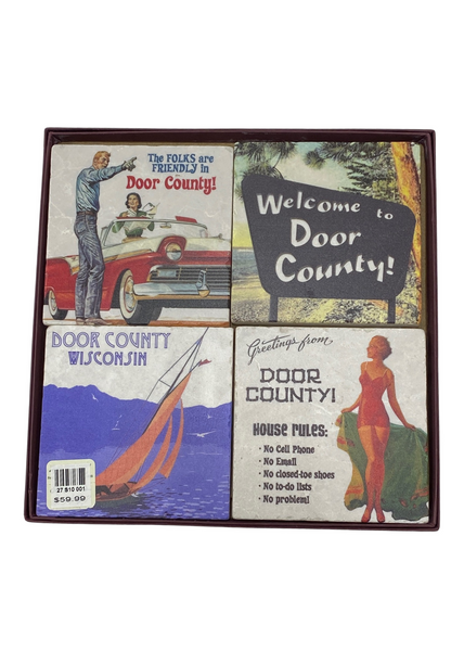 Door County Retro Coasters | Set of 4