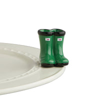 jumpin' puddles | green galoshes mini by nora fleming