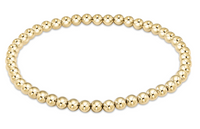 Extends 7.5" Classic Gold Bead Bracelet | 4mm