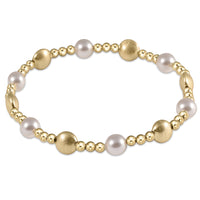 Honesty Gold Sincerity 6mm Bracelet | Pearl