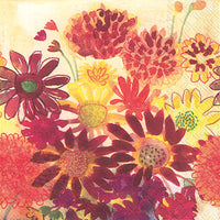 Fall Flowers Lunch Napkins