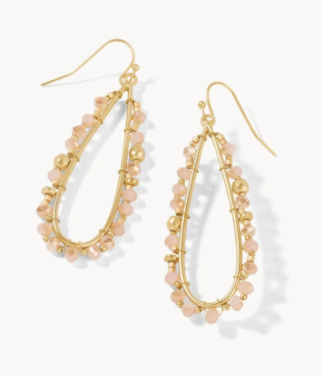 Bayberry Raindrop Earrings | Taupe