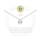 Love Silver Heart Necklace | 18 Inch