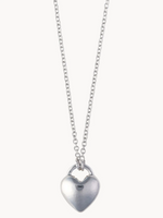 Love Silver Heart Necklace | 18 Inch