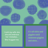 She Hugged Me | Reversible Cocktail Napkins