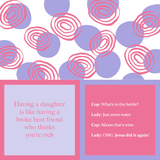 Broke Bestie | Reversible Cocktail Napkins