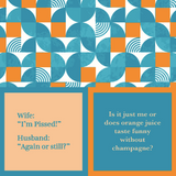 Pissed + Orange Juice | Reversible Cocktail Napkins