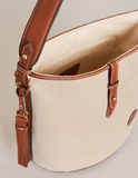 Reeve Bucket Purse | Woven Saddle Brown