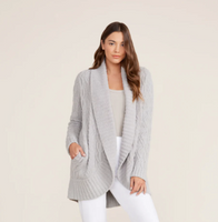 Linen CozyChic Cable Shawl Cardi Medium – Door County Nature Works