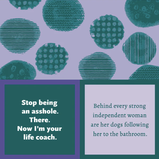 Life Coach + Strong Woman | Reversible Cocktail Napkins