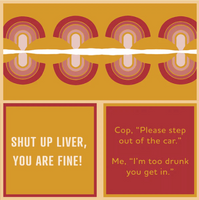 Shut Up + Too Drunk | Reversible Cocktail Napkins