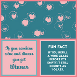 Refill Wine | Reversible Cocktail Napkin