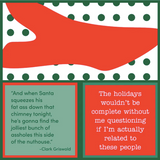 Christmas Related | Reversible Cocktail Napkins