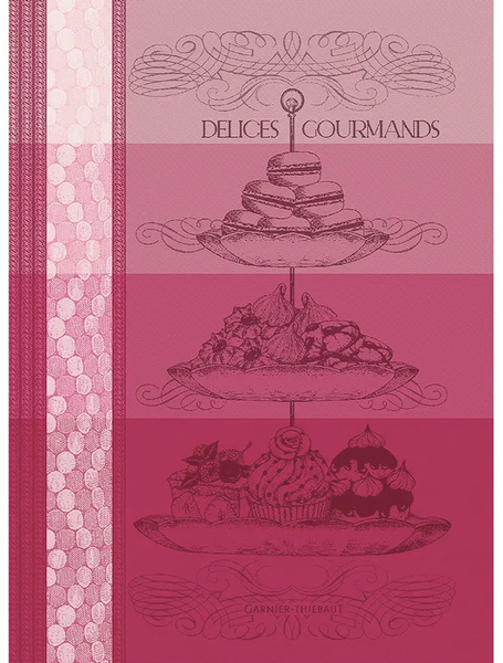 Delices Gourmands Rose Kitchen Towel