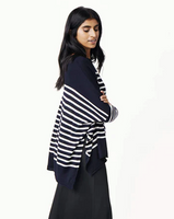 Catalina Crewneck Sweater | Navy & Ink Stripes