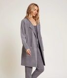 Gray CozyChic Ultra Lite Wide Collar Jacket | Large
