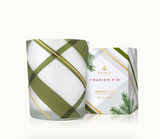 Frasier Fir | Frosted Plaid Votive Candle