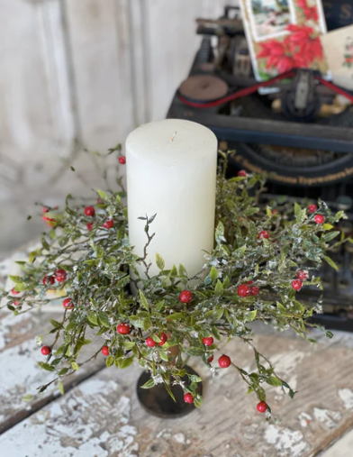 3" Blaze Berry Candle Ring | Red