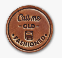 Call Me Old Fashioned | Leather Coaster