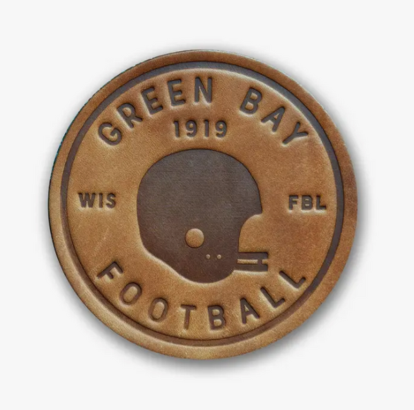 Green Bay Football | Leather Coaster