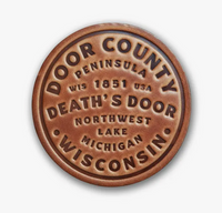 Door County Death's Door | Leather Coaster