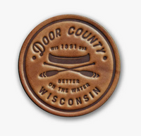 Door County Better on the Water | Leather Coaster