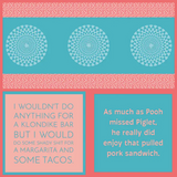 Pooh | Reversible Cocktail Napkins